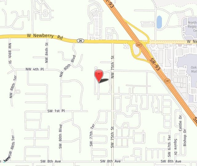 Location Map: 217 NW 76th Dr. Gainesville, FL 32607